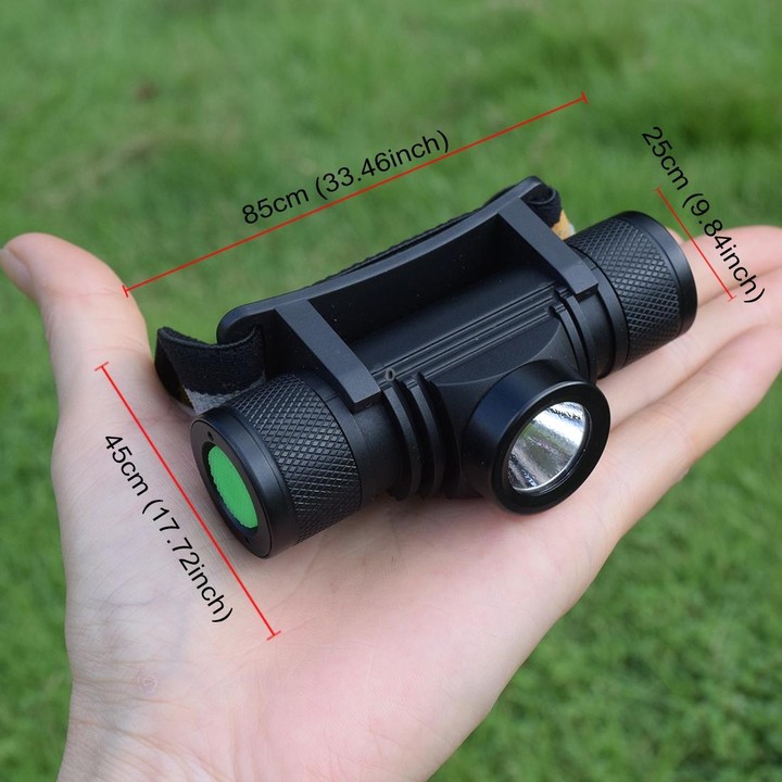 D20 5W XML-2 IPX6 Waterproof Headband Light, 1200 LM USB Charging Rotate Focus Outdoor LED Headlight