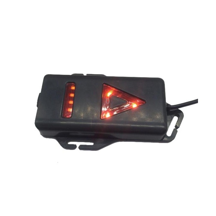 White Light Torch Outdoor Sport Running Light, LED Night Running Flashlight Warning Lights USB Charge Chest Lamp(Black)