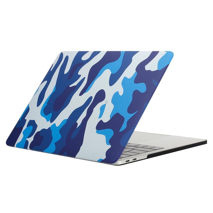 For 2016 New Macbook Pro 13.3 inch A1706 & A1708 Blue Camouflage Pattern Laptop Water Decals PC Protective Case