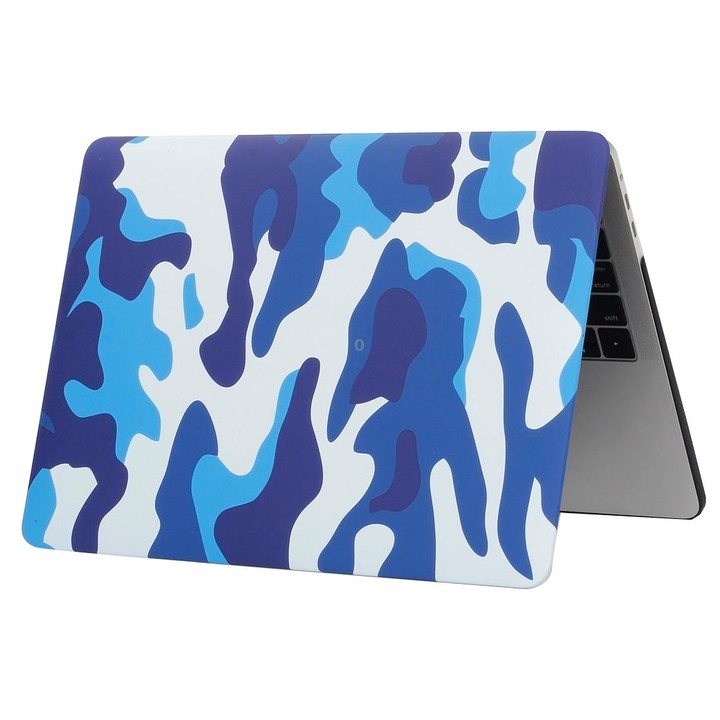 For 2016 New Macbook Pro 13.3 inch A1706 & A1708 Blue Camouflage Pattern Laptop Water Decals PC Protective Case