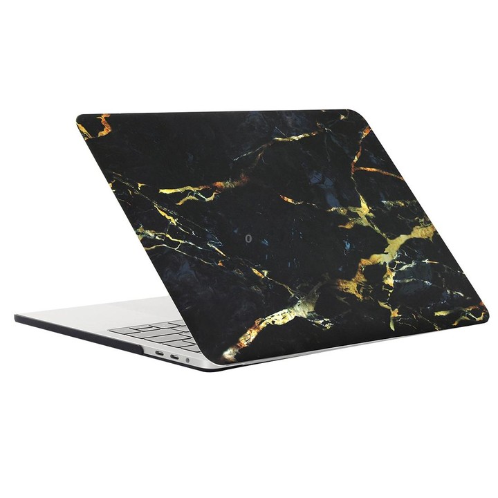 For 2016 New Macbook Pro 13.3 inch A1706 & A1708 Black Gold Texture Marble Pattern Laptop Water Decals PC Protective Case