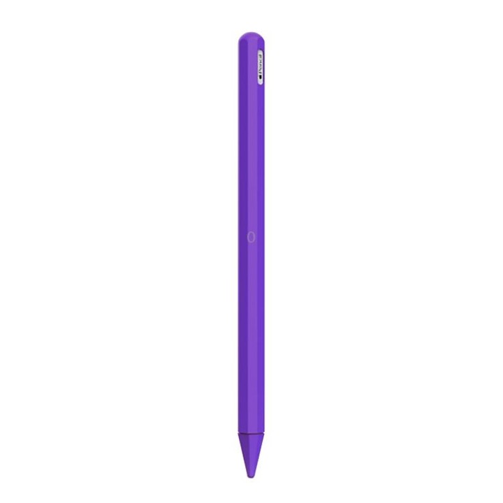 Stylus Pen Silica Gel Protective Case for Apple Pencil 2 (Purple)