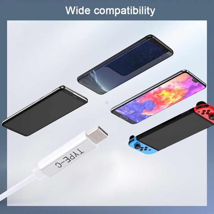 45W / 60W / 65W 5 Pin MagSafe 2 (T-Shaped) to USB-C / Type-C PD Charging Cable(White)