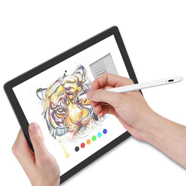 1.4-2.3mm Magnetic Design Superfine Nib Prevent Accidental Touch Handwritten Capacitive Screen Stylus Pen(White)