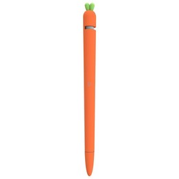 LOVE MEI For Apple Pencil 1 Carrot Shape Stylus Pen Silicone Protective Case Cover (Orange)