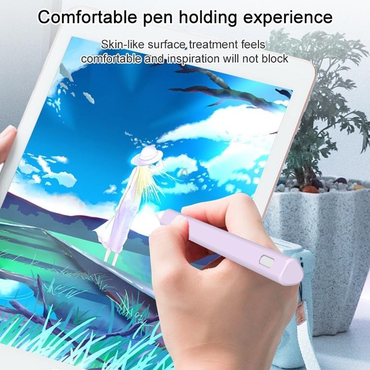LOVE MEI For Apple Pencil 2 Triangle Shape Stylus Pen Silicone Protective Case Cover(Pink)