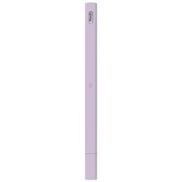 LOVE MEI For Apple Pencil 2 Triangle Shape Stylus Pen Silicone Protective Case Cover(Purple)