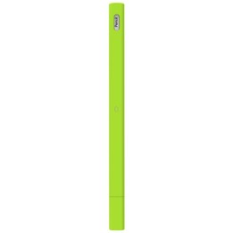 LOVE MEI For Apple Pencil 2 Triangle Shape Stylus Pen Silicone Protective Case Cover(Fluorescent Green)
