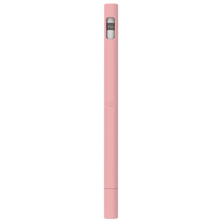 LOVE MEI For Apple Pencil 1 Triangle Shape Stylus Pen Silicone Protective Case Cover (Pink)