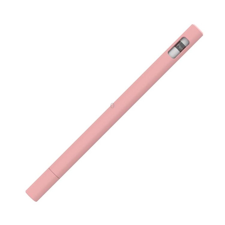 LOVE MEI For Apple Pencil 1 Triangle Shape Stylus Pen Silicone Protective Case Cover (Pink)