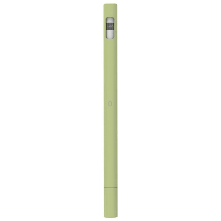LOVE MEI For Apple Pencil 1 Triangle Shape Stylus Pen Silicone Protective Case Cover (Green)