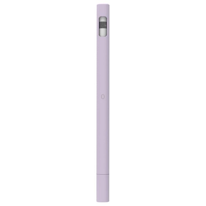 LOVE MEI For Apple Pencil 1 Triangle Shape Stylus Pen Silicone Protective Case Cover (Purple)