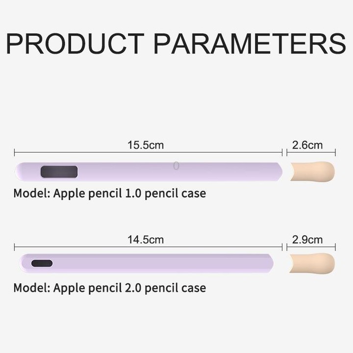 LOVE MEI For Apple Pencil 2 Stripe Design Stylus Pen Silicone Protective Case Cover (Pink)