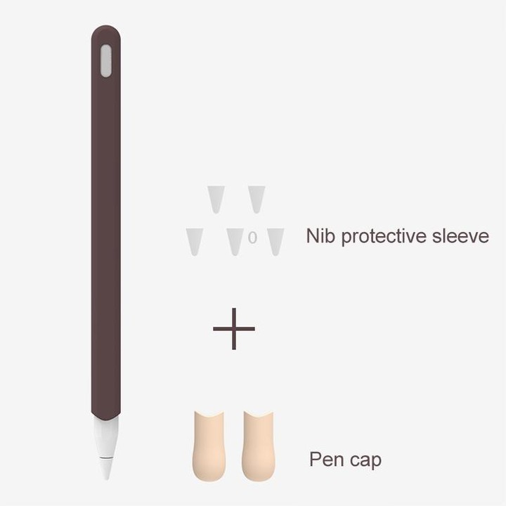 LOVE MEI For Apple Pencil 2 Stripe Design Stylus Pen Silicone Protective Case Cover (Green)