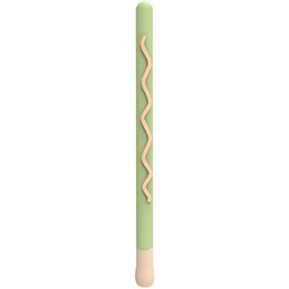 LOVE MEI For Apple Pencil 1 Stripe Design Stylus Pen Silicone Protective Case Cover(Green)