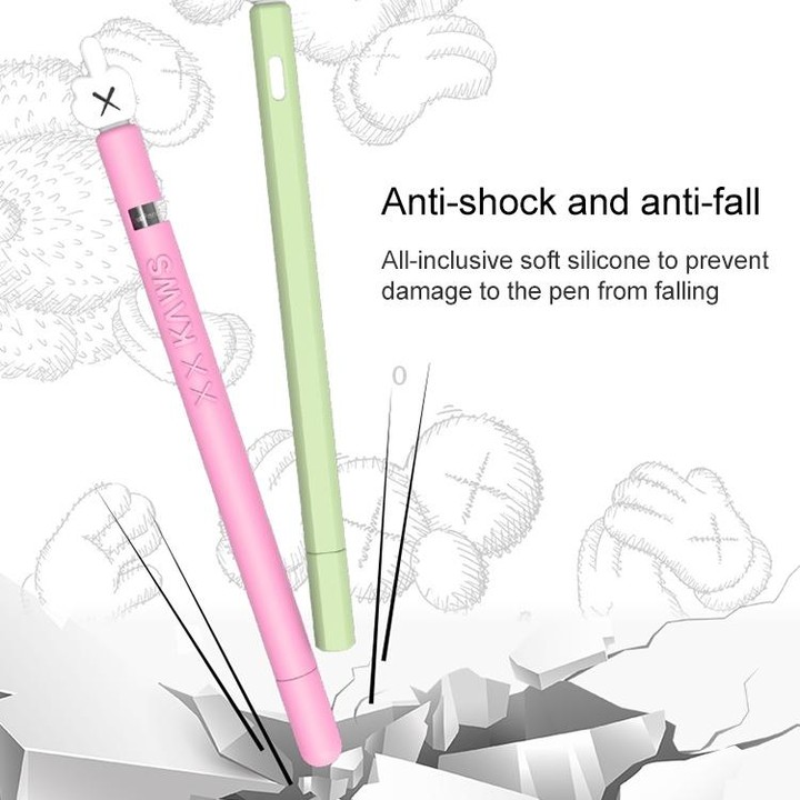 LOVE MEI For Apple Pencil 2 Middle Finger Shape Stylus Pen Silicone Protective Case Cover (Green)