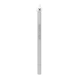 LOVE MEI For Apple Pencil 2 Middle Finger Shape Stylus Pen Silicone Protective Case Cover (Grey)
