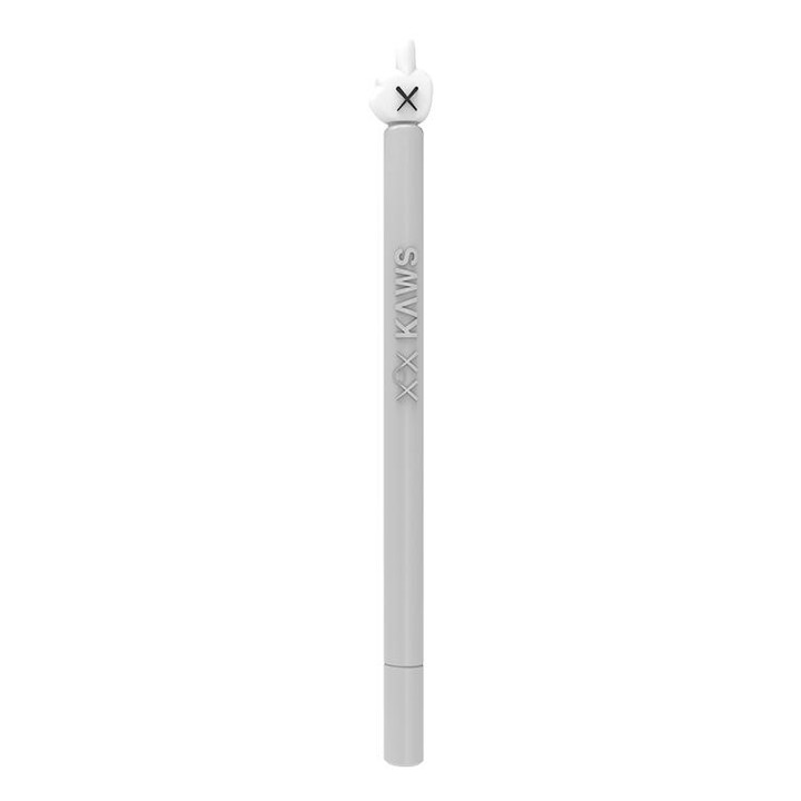 LOVE MEI For Apple Pencil 2 Middle Finger Shape Stylus Pen Silicone Protective Case Cover (Grey)