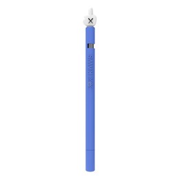 LOVE MEI For Apple Pencil 1 Middle Finger Shape Stylus Pen Silicone Protective Case Cover (Blue)