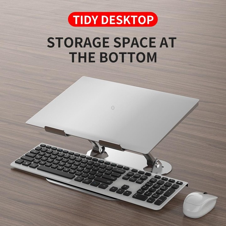 R-JUST Lifting Adjustable Laptop Stand(Silver)