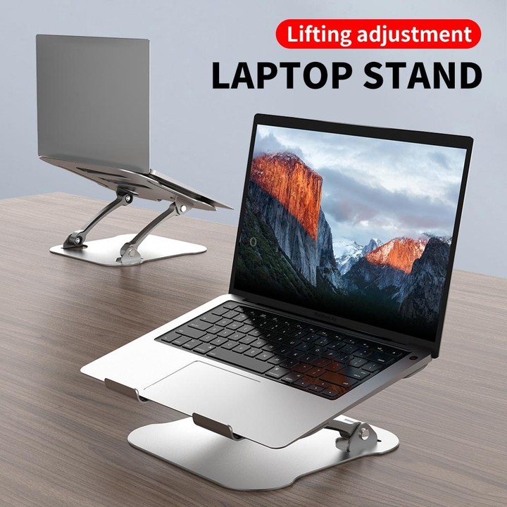R-JUST Lifting Adjustable Laptop Stand(Silver)