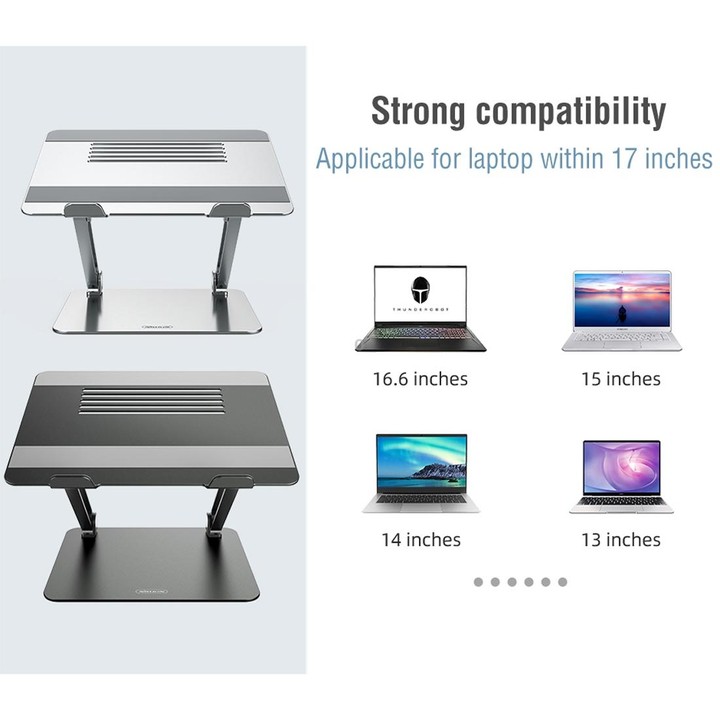 NILLKIN ProDesk Adjustable Aluminum Alloy Laptop Notebook Stand Holder (Silver)