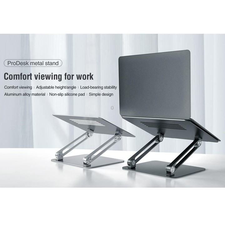 NILLKIN ProDesk Adjustable Aluminum Alloy Laptop Notebook Stand Holder (Silver)