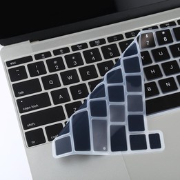Dustproof Silicone Laptop Keyboard Protective Film for MacBook Pro 16 inch A2141 & Pro 13.3 inch A2251 / A2289 / A2338 (2020)(Bl