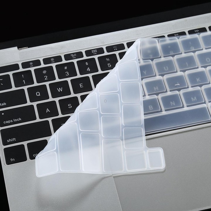 Dustproof Silicone Laptop Keyboard Protective Film for MacBook Pro 16 inch A2141 & Pro 13.3 inch A2251 / A2289 / A2338 (2020)(Wh