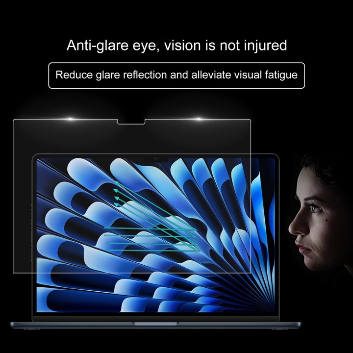 For MacBook Air 15.3 inch A2941 2023 / Air 15 M3 2024 A3114 0.26mm 9H Surface Hardness Explosion-proof Tempered Glass Film
