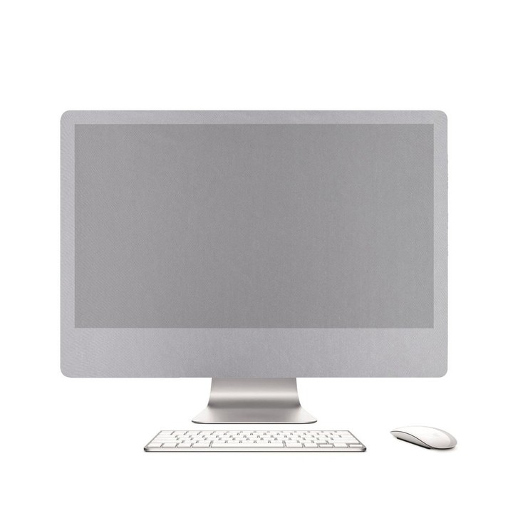 Portable Desktop Computer Dust-proof Cover for Apple iMac 21 inch , Size: 50x22cm(Silver)