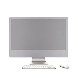 Portable Desktop Computer Dust-proof Cover for Apple iMac 27 inch , Size: 58x20cm(Silver)