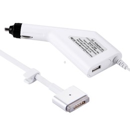 85W 20V 4.25A 5 Pin T Style MagSafe 2 Car Charger with 1 USB Port for Apple Macbook A1398 / A1424 / MC975 / MC976 / ME664 / ME66
