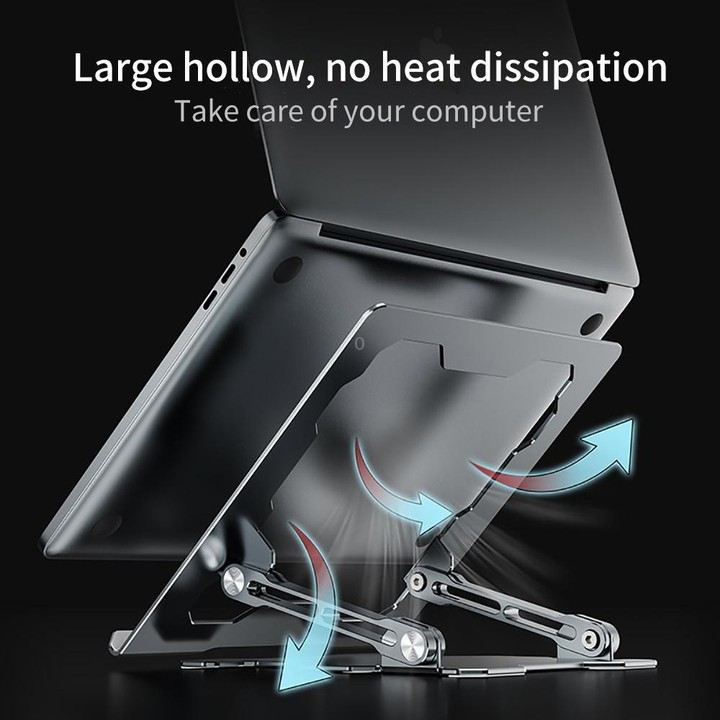 R-JUST HZ09 Mechanical Lifting Adjustable Laptop Holder (Grey)