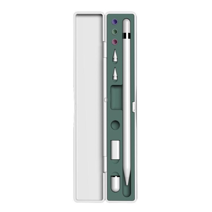 Multifunctional Shockproof Storage Box for Apple Pencil 1 / 2 (Green)