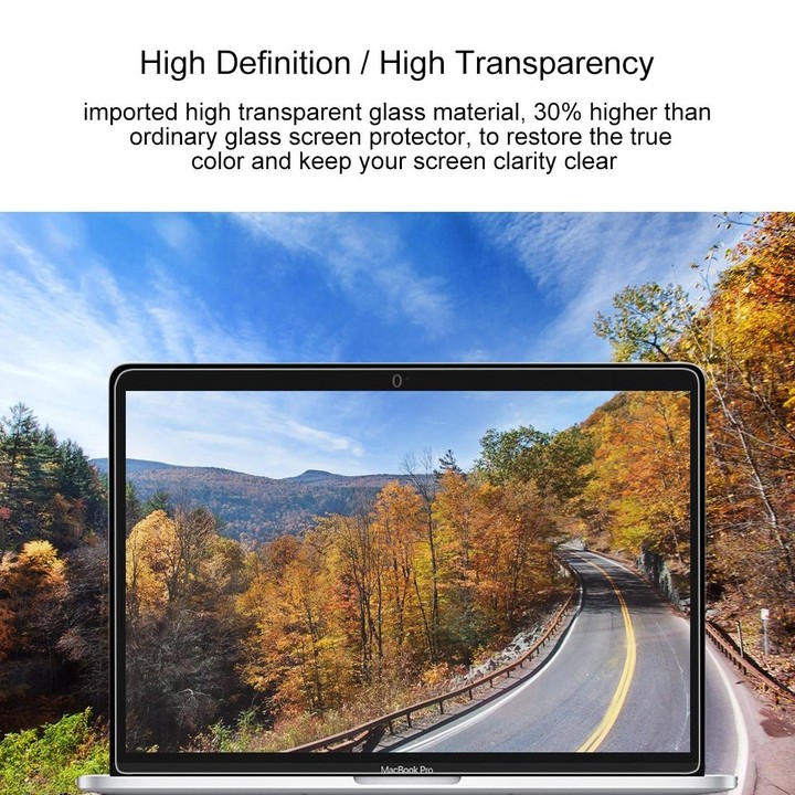 For MacBook Pro 16 inch 9H Laptop Tempered Glass Screen Protective Film