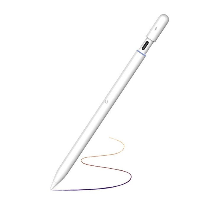 P8 Active Capacitive Stylus Pen with Palm Rejection for iPad After 2018 Version (White)