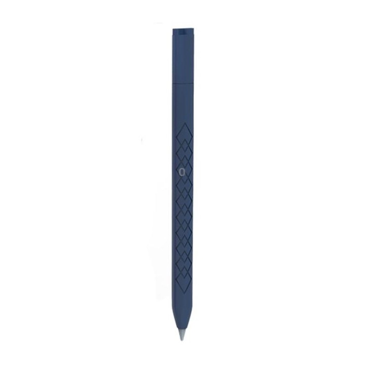 For Apple Pencil (USB-C) Diamond Pattern Silicone Stylus Pen Protective Case (Midnight Blue)