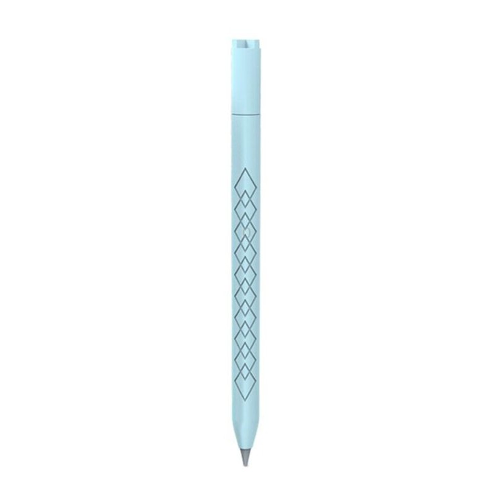 For Apple Pencil (USB-C) Diamond Pattern Silicone Stylus Pen Protective Case (Sky Blue)