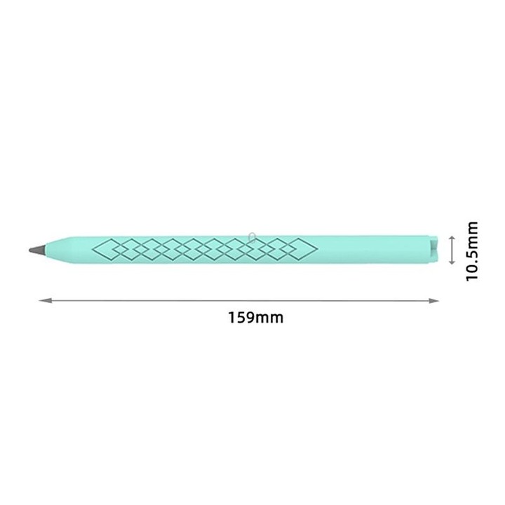 For Apple Pencil (USB-C) Diamond Pattern Silicone Stylus Pen Protective Case (Sky Blue)