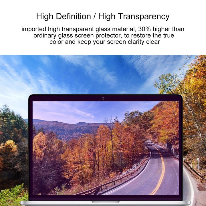 9H Surface Hardness Anti Blue-ray Explosion-proof Tempered Glass Film for MacBook Air 13.3 inch (A1369 / A1466)