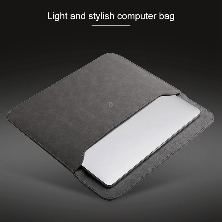 2 in 1 Horizontal Matte Leather Laptop Inner Bag + Power Bag for MacBook Air 11.6 inch A1465 (2012 - 2015) / A1370 (2010 - 2011)