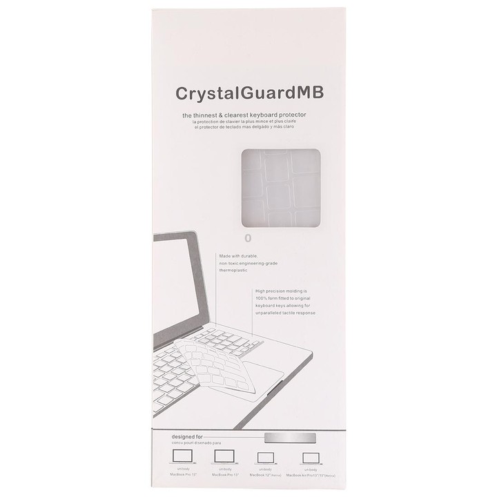 Keyboard Protector Silica Gel Film for MacBook Pro 13 / 15 & Air 13 (A1466 / A1502 / A1278 / A1286)(Transparent)
