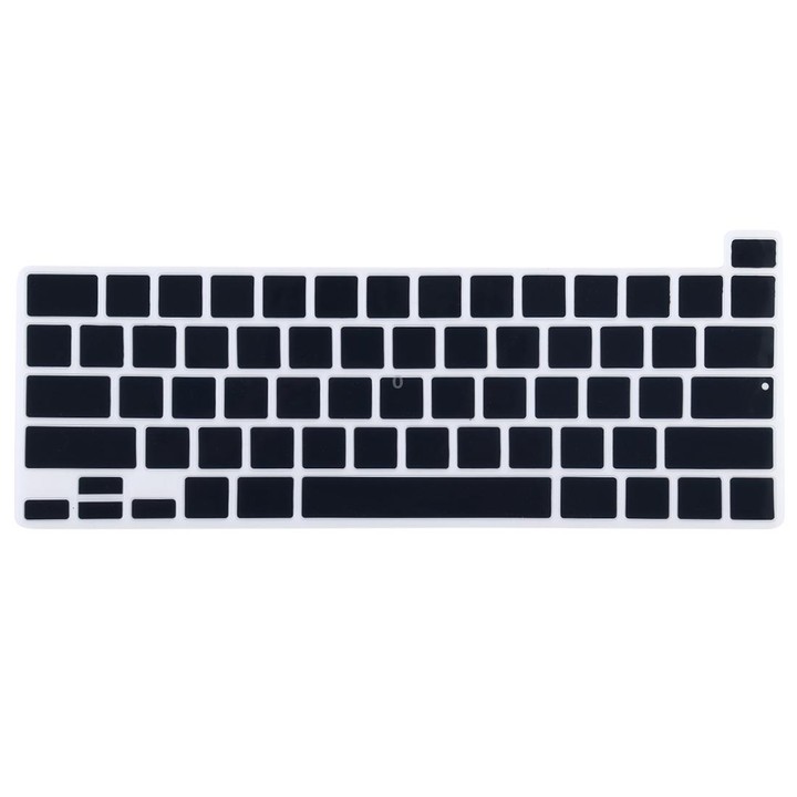 Dustproof Silicone Laptop Keyboard Protective Film for MacBook Pro 13.3 inch 2022 (Black)