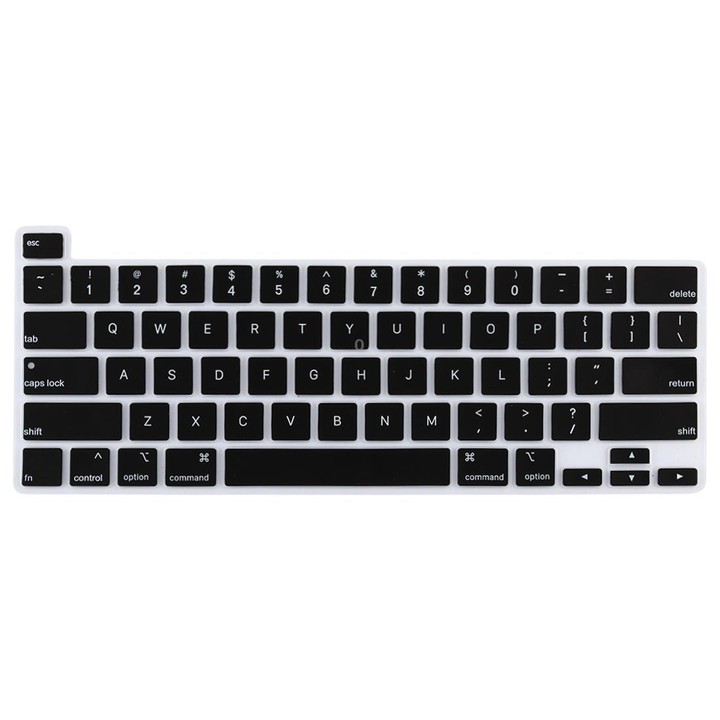 Dustproof Silicone Laptop Keyboard Protective Film for MacBook Pro 13.3 inch 2022 (Black)