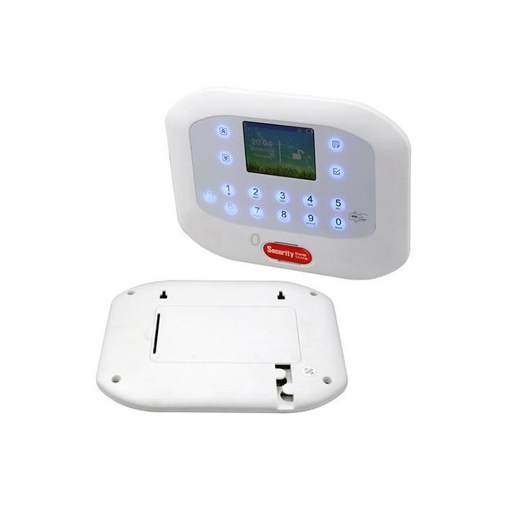 DY-GSM50A 8 in 1 Kit 315MHz / 433MHz Wireless GSM/PSTN Intelligent Anti-Burglar Alarm System, Touch Panel LCD Screen(White)