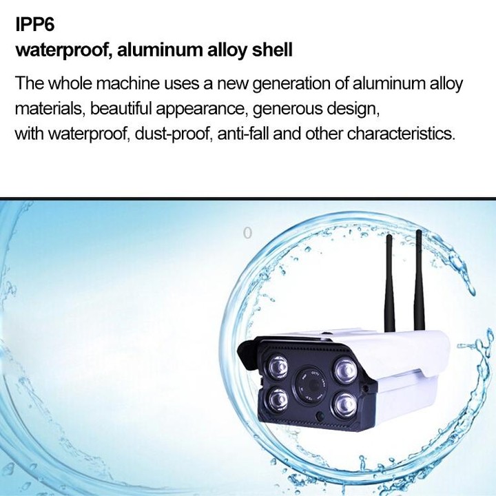 J-02100 1.0MP Dual Antenna Smart Wireless Wifi IP Camera, Support Infrared Night Vision & TF Card(64GB Max)