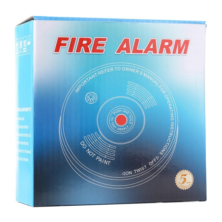 433MHz Photoelectronc Smoke and Heat Detector(White)