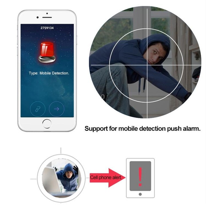 J-01130 1.3MP Smart Wireless Wifi IP Camera, Support Motion Detection & Infrared Night Vision & TF Card(64GB Max)