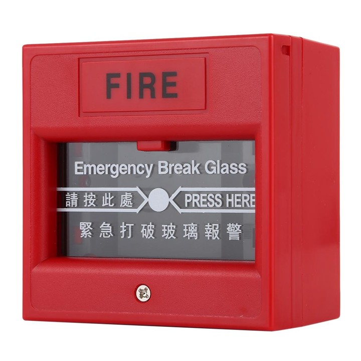 Emergency Break Glass Fire Alarm Door Release Exit Button